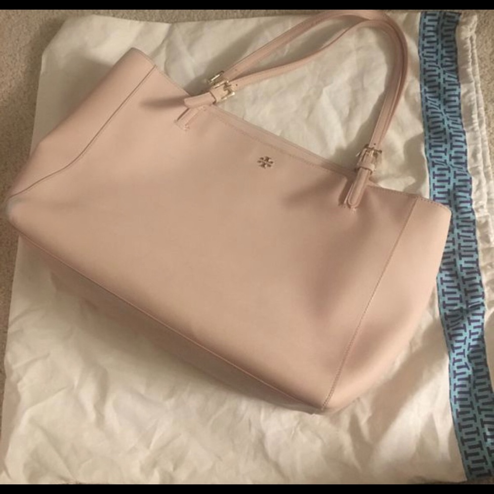 Tory Burch light pink tote large